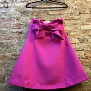 TCEC Strapless Fit & Flare Bow Back Detail Dress